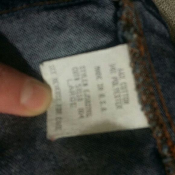 XOXO Jeans denim jean jacket w/ cute heart buttons - Picture 6 of 8